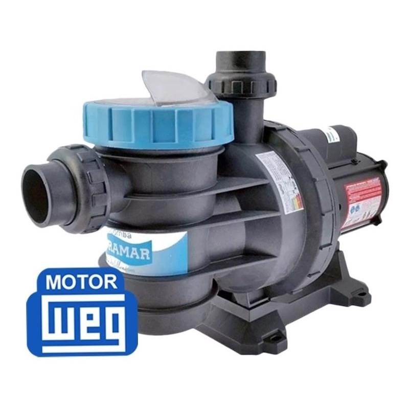 Bomba Sodramar Sl Bm 100 1 Cv Motor Weg para Piscina Ate 113mil Litros Motobomba Bivolt 110v/220v