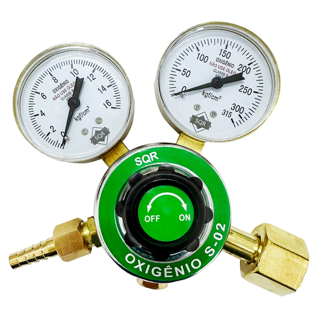 Regulador Para Cilindro De Oxigênio Com 2 Manômetros em Oferta na Shopee