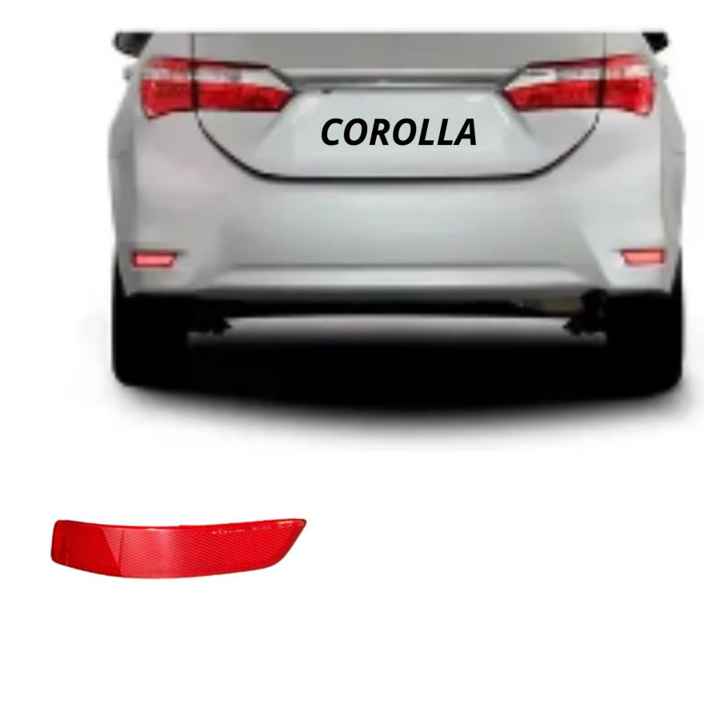 REFLETOR PARACHOQUE TRASEIRO OLHO DE GATO COROLLA 2015 2016 2017 2018 2019 ORIGINAL