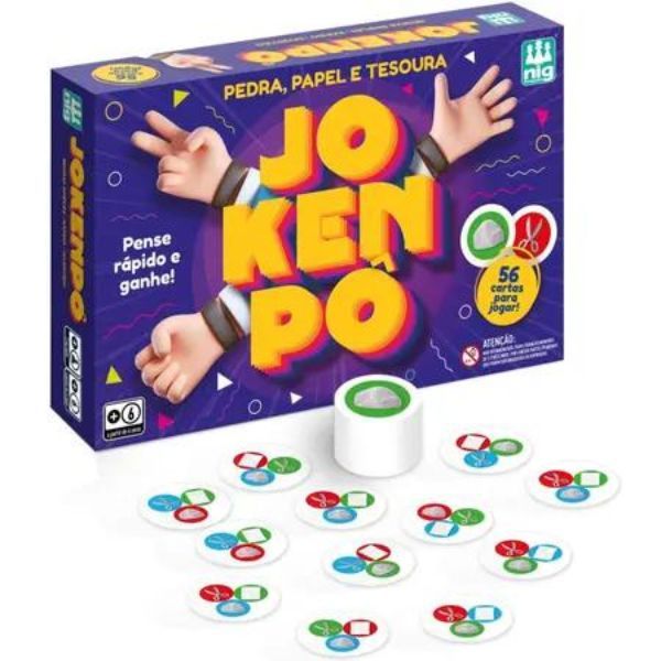 Jogo Divertido Clássico Jokenpô Pense Rápido 56 Cartas - Nig Brinquedos