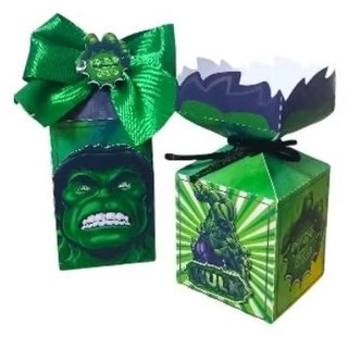Kit Festa Hulk/ caixinhas personalizadas