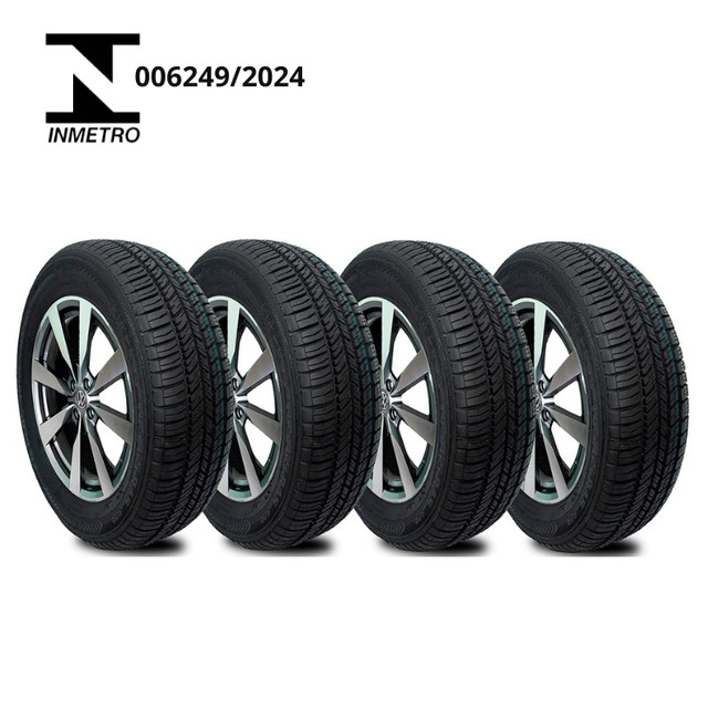 Jogo 4 Pneus 215/65R16 Remold Pneu Aro 16 Linha Premium com Garantia e selo do INMETRO