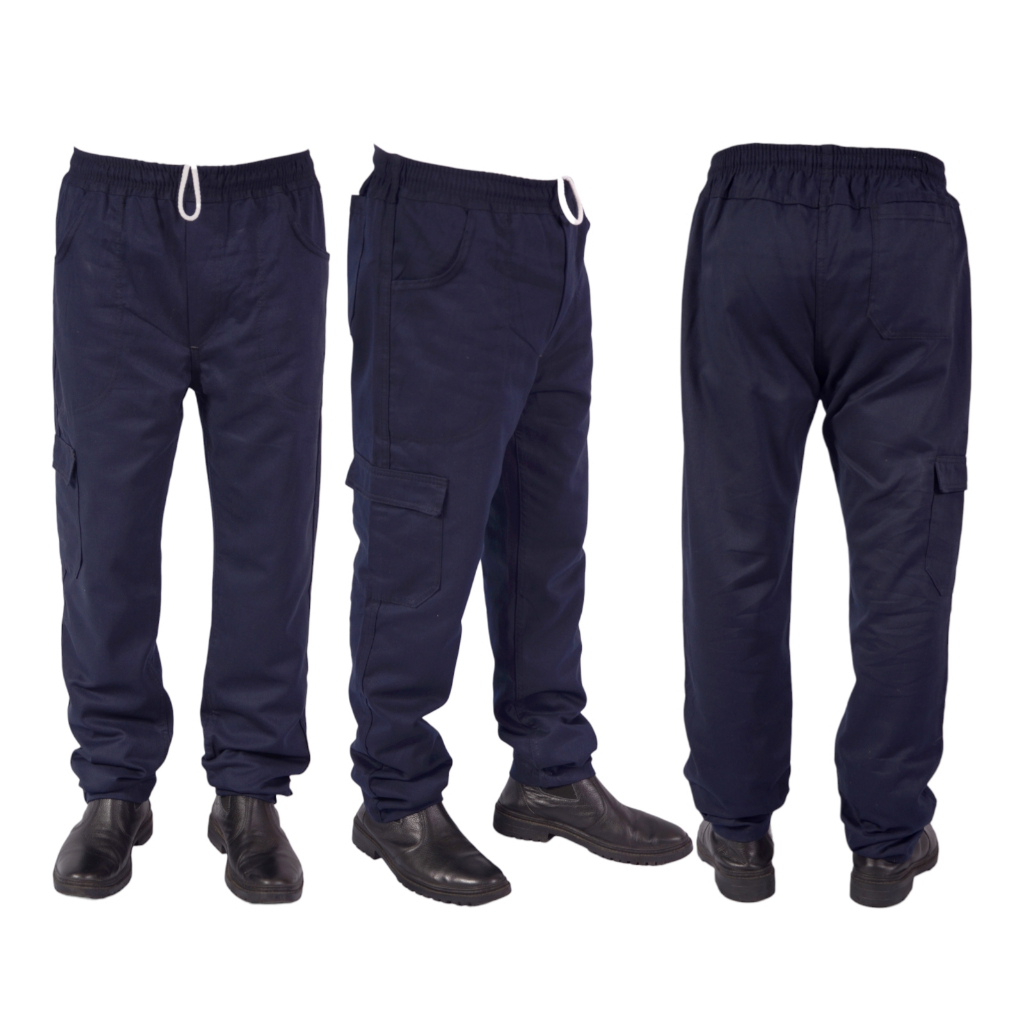 Kit 2 Calça Brim Trabalho Costura Dupla Reforçado 100% Qualidade