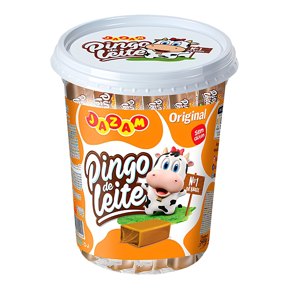 Pingo De Leite Tradicional c/50 unidades 500g - Doce De Leite Jazam em Oferta na Shopee