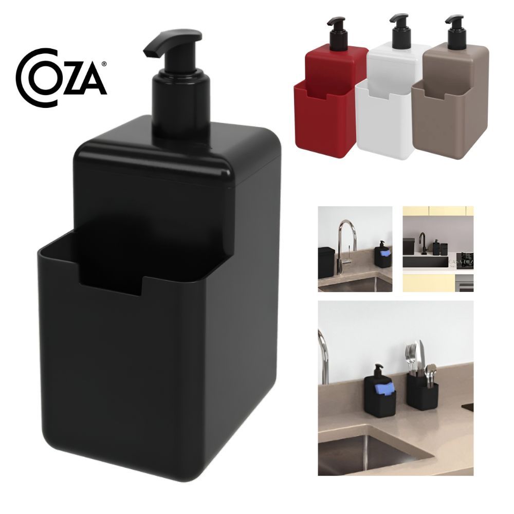 Porta Detergente Porta Esponja  2 em 1 500ml CozinhaSuporte Para Bucha Dispenser Organizador de Pia em Oferta na Shopee