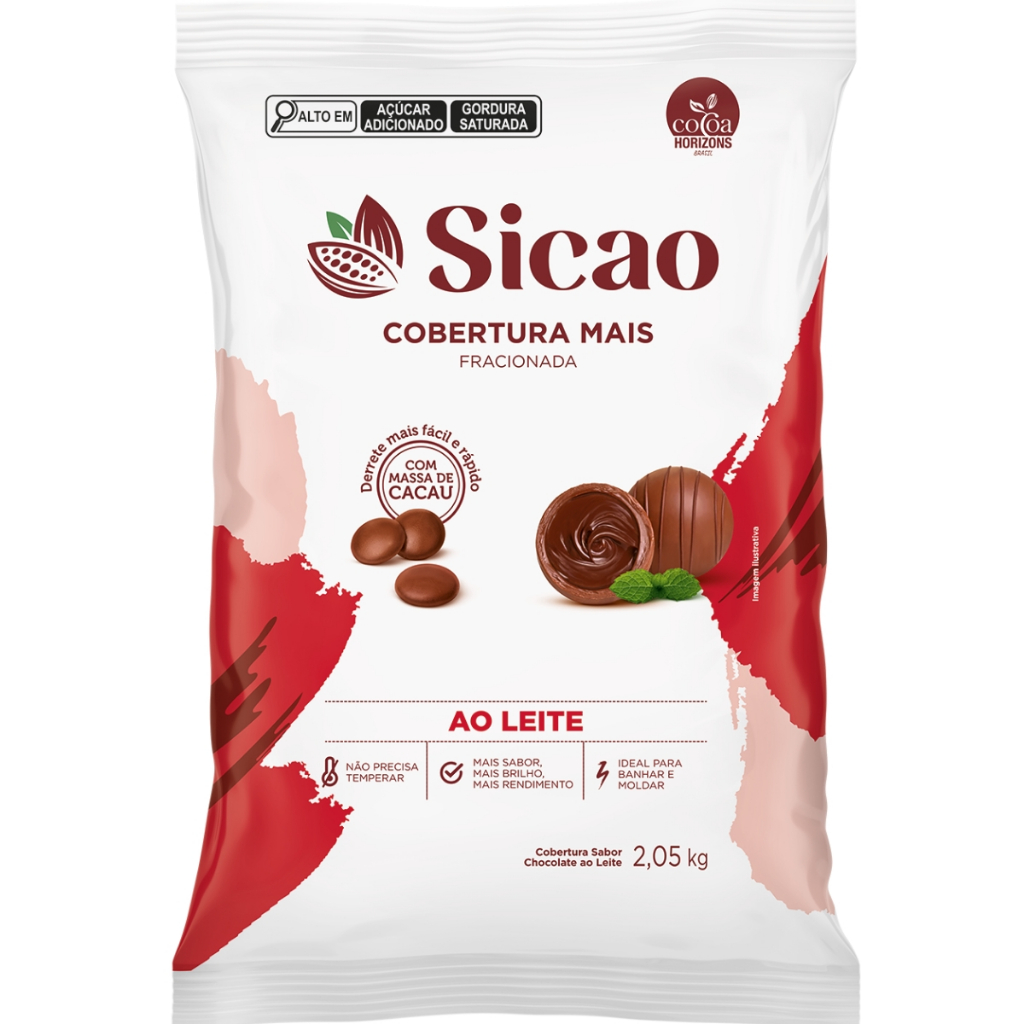 Sicao Gotas Cobertura Mais Chocolate Ao Leite 2,05kg Sicao
