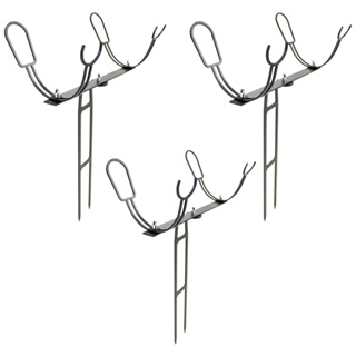 Kit 3x Suporte Duplo Para Duas Vara de Pesca Com Reforço Barranco Preto em Oferta na Shopee