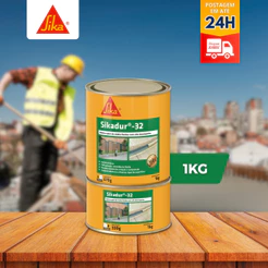 Adesivo Estrutural Epóxi Sikadur 32 1kg Cola Concreto Ferro