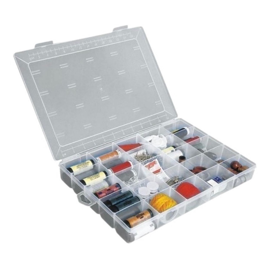 Caixa Organizadora Transparente 25 Divisórias Promoção em Oferta na Shopee