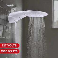 Chuveiro Ducha Advanced Blindado Eletrônico Branco 127v 3500w Lorenzetti