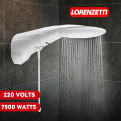 Chuveiro Ducha Advanced Turbo Multitemperaturas Branco Pressurizador 220v 7500w Lorenzetti
