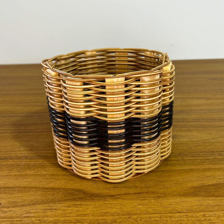 Vaso de Planta Cachepô Crisântemo Redondo de Fio Sintético Centro de Mesa