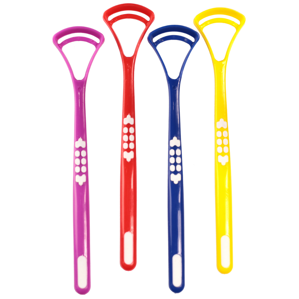 Kit Com 2 Raspador Limpador De Língua