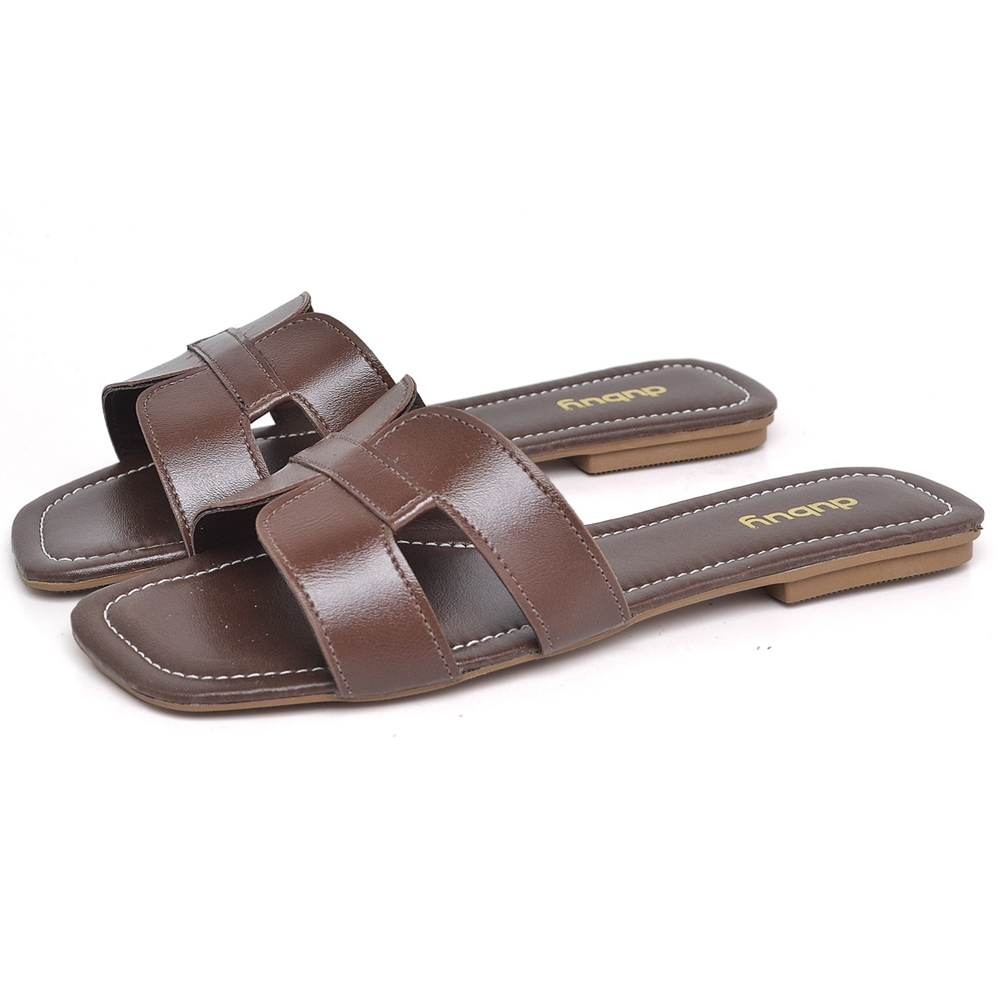 Rasteira Feminina Chinela Detalhes Marrom Lisa Original Dubuy 2080DB em Oferta na Shopee