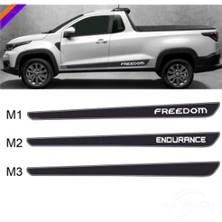 Adesivo faixa lateral Fiat strada freedom endurance até 2025