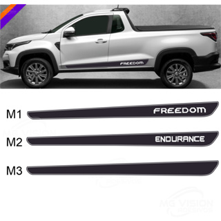 Adesivo faixa lateral Fiat strada freedom endurance até 2025 em Oferta na Shopee