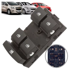Botão Interruptor Vidro Elétrico Onix Prisma Spin Cobalt 2010 2011 2012 2013 2014 2015 Quadruplo Lado Motorista 12 Pinos