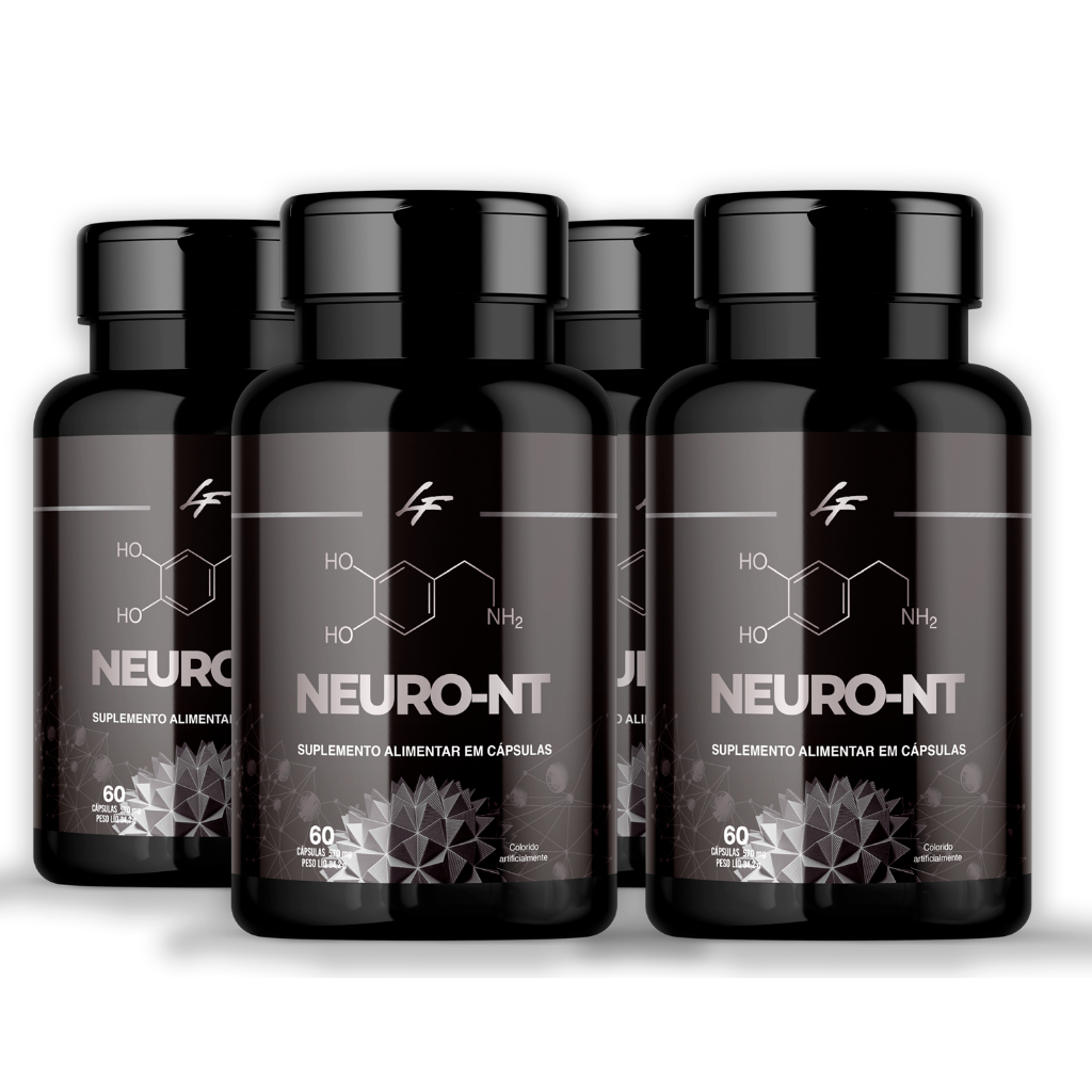 4 Potes Neuro-NT Nootrópico Energia Mental e Aumenta Concentração