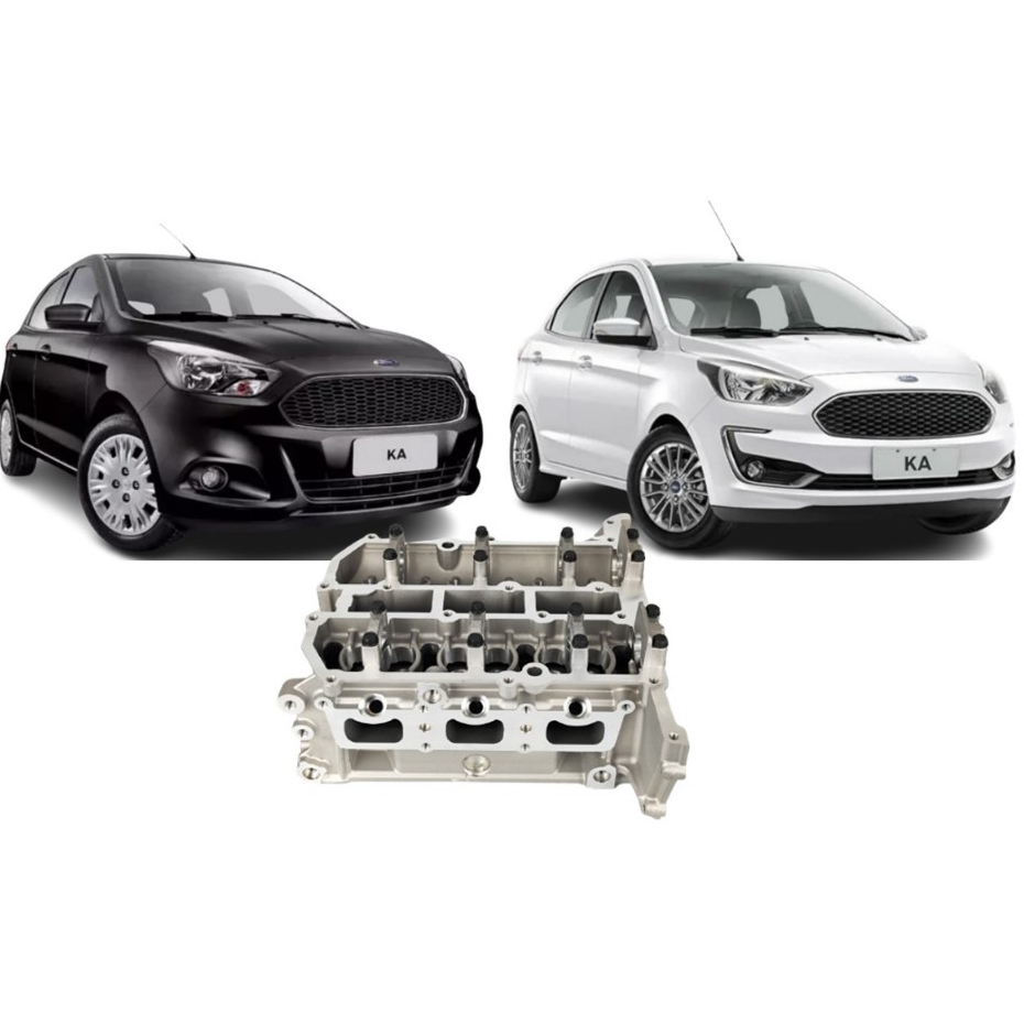 Cabeçote Ford Ka 1.0 3 Cilindros 12v Flex Novo Frontier em Oferta na Shopee