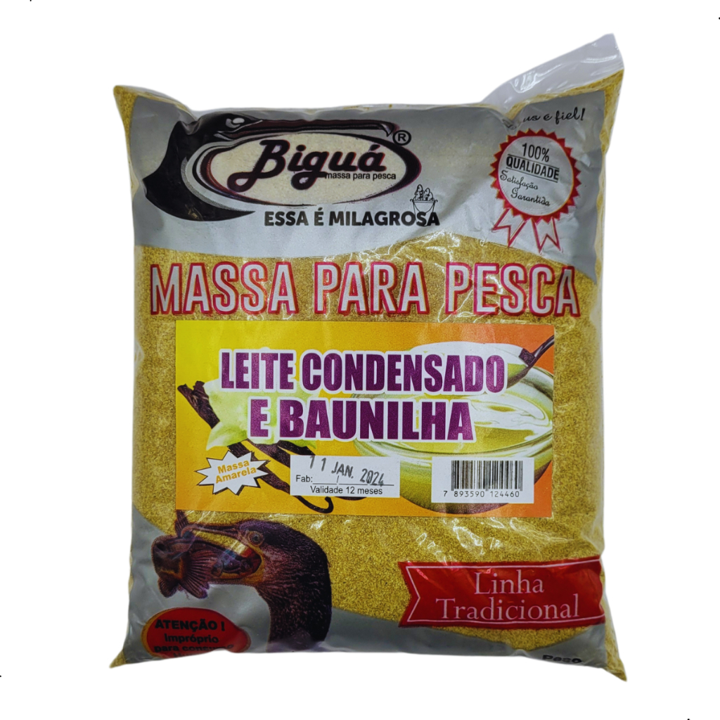 Massa Para Pesca Em Pó 500g Vários Sabores Biguá Carpa Tilapia E Outros