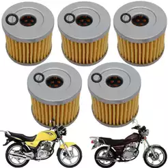 Kit 5 Unidades Filtro de Óleo Yes 125 2006 a 2016 Intruder 125 2002 a 2016