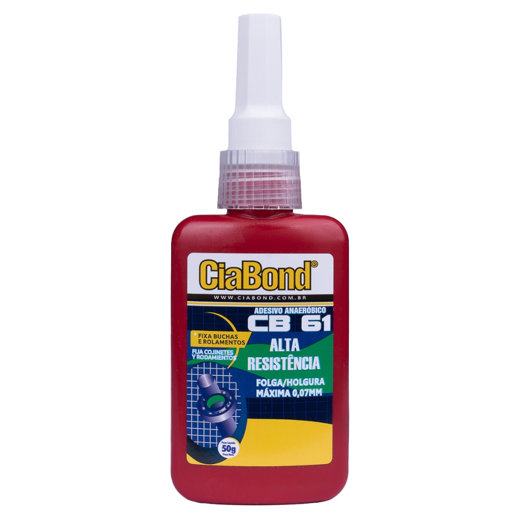 Cola Trava Fixa Bucha Rolamento Eixo Pino - Cb61 Ciabond 50g