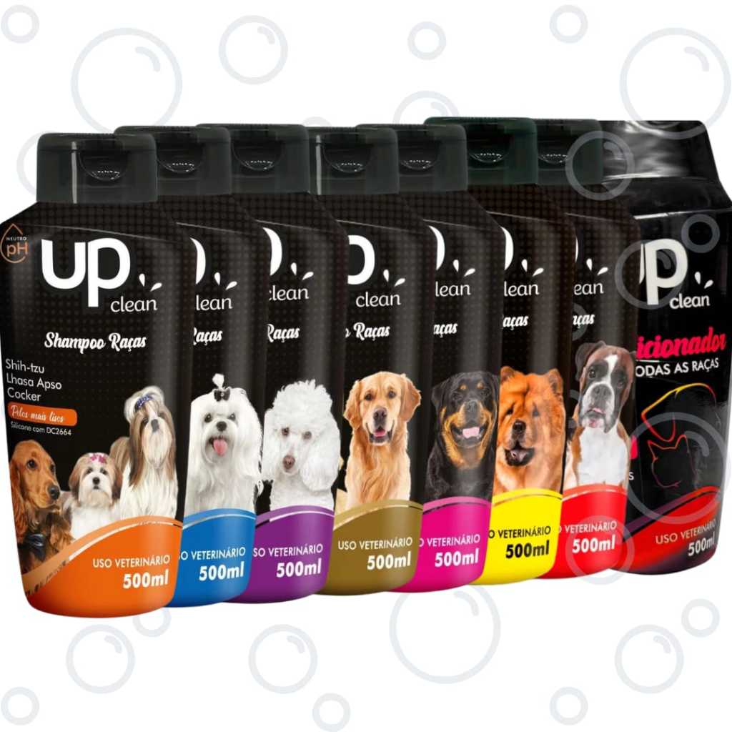 Shampoo Raças Específicas Cães Up Clean Poodle, Shih-tzu, Golden, Pastor Alemão e etc.