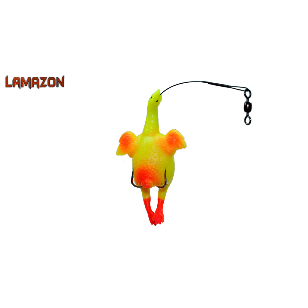 Isca artificial Lamazon Franguinho C/ Cabo de Aço e Girador - 8cm 9g - Várias Cores