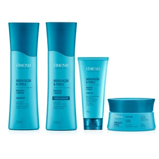 Amend Kit Hidratação e Força Shampoo 250ml + Condicionador 250ml + Mascara 300g + Leave-in 180g em Oferta na Shopee