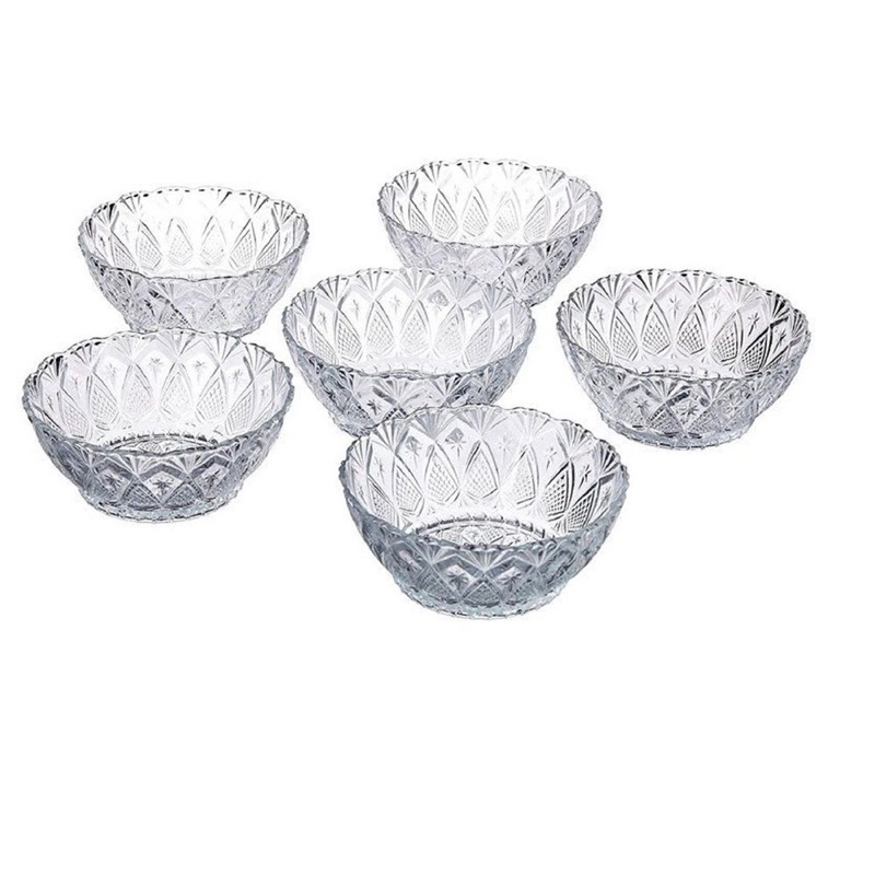 Jogo de Taças de Vidro Para Sobremesa C/ 6 Peças 150ml