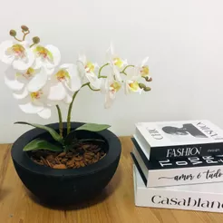 Arranjo Flores Orquidea Artificial Decorativa Centro de Mesa