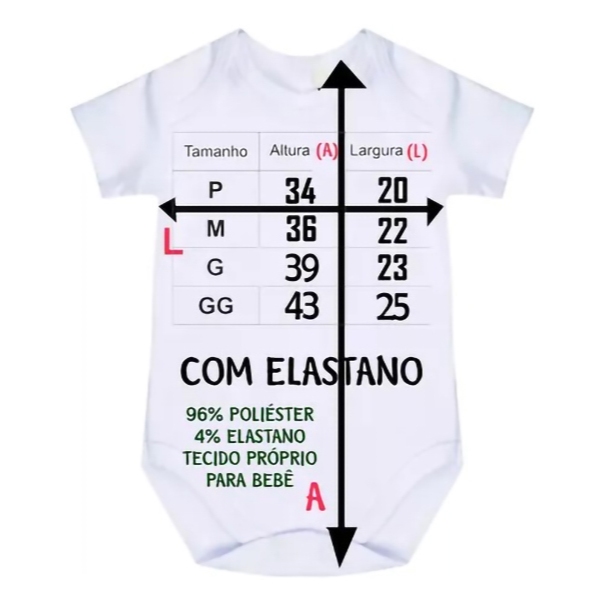 body bebê mês aniversário são miguel arcanjo 1025 — imagem 2 de 2