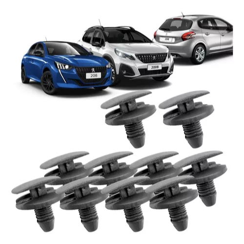 10 Presilha Parachoque Parabarro Peugeot 206 207 208 307 308