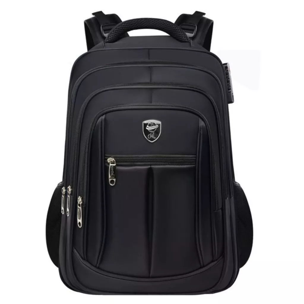 Mochila Grande Impermeável Faculdade Executivo Reforçada Notebook Cadeado com Bolso Anti-furto 921