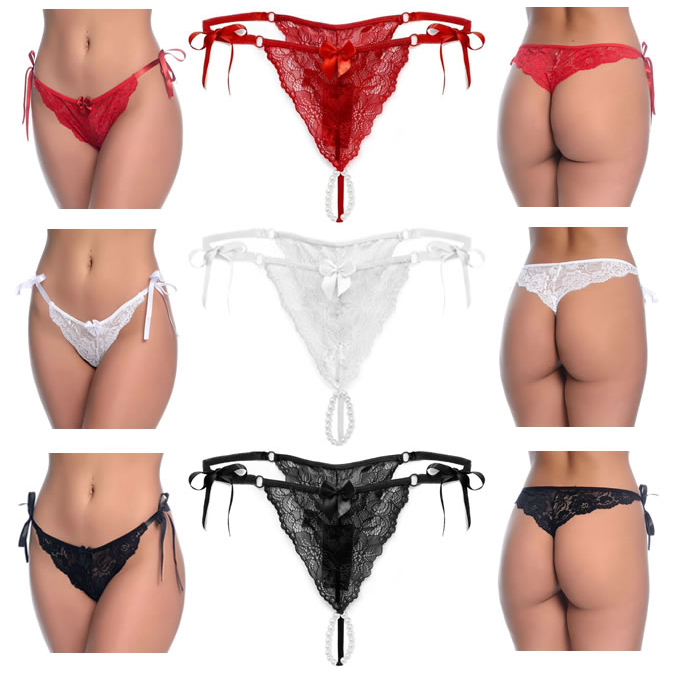 Calcinha Tailandesa Fio Dental Tamanho Único C/ Pérolas Estimuladoras - SEX SHOP em Oferta na Shopee