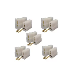 05 Kit Conector 03 Vias Macho E Femea Com Terminal Dm1001