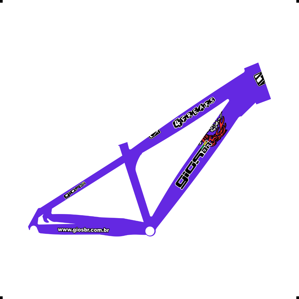 Adesivo Para Quadro Bike Gios 4Freaks 2015