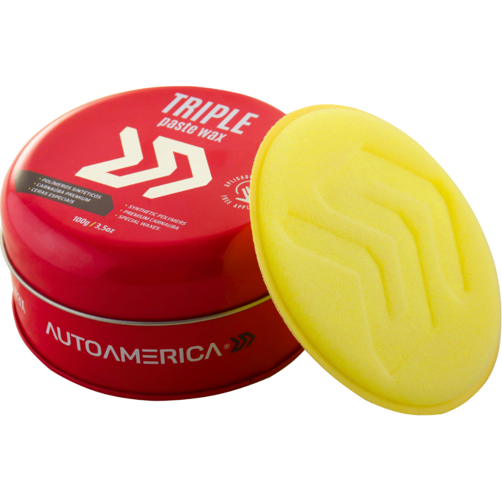 Cera Carro Triple Wax 100g Carnauba Automotiva Autoamerica em Oferta na Shopee