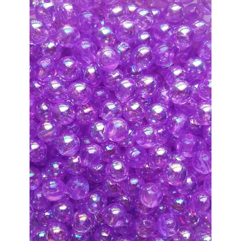 Miçanga Bolas De Sabão Lilás 8mm ABS Com Furo Para Artesanato Aproximadamente 100 Unidades em Oferta na Shopee