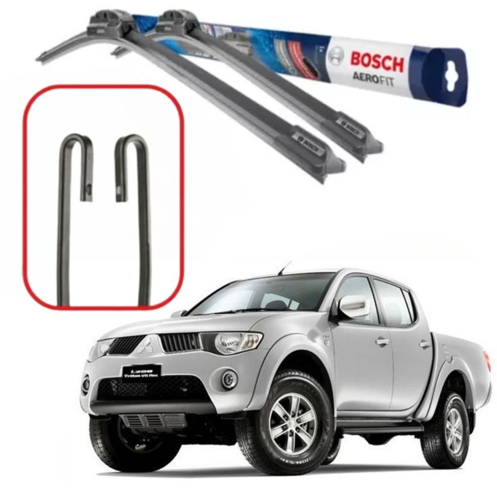 Palhetas de Parabrisa Originais Bosch para Mitsubishi L200 Triton (2008 a 2017) em Oferta na Shopee