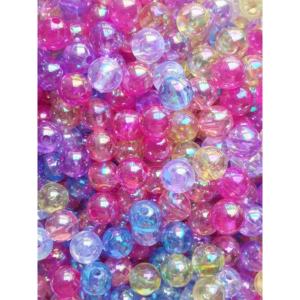 Miçanga Bolas De Sabão MIX 8mm ABS Com Furo Para Artesanato +/- 100 Unidades em Oferta na Shopee