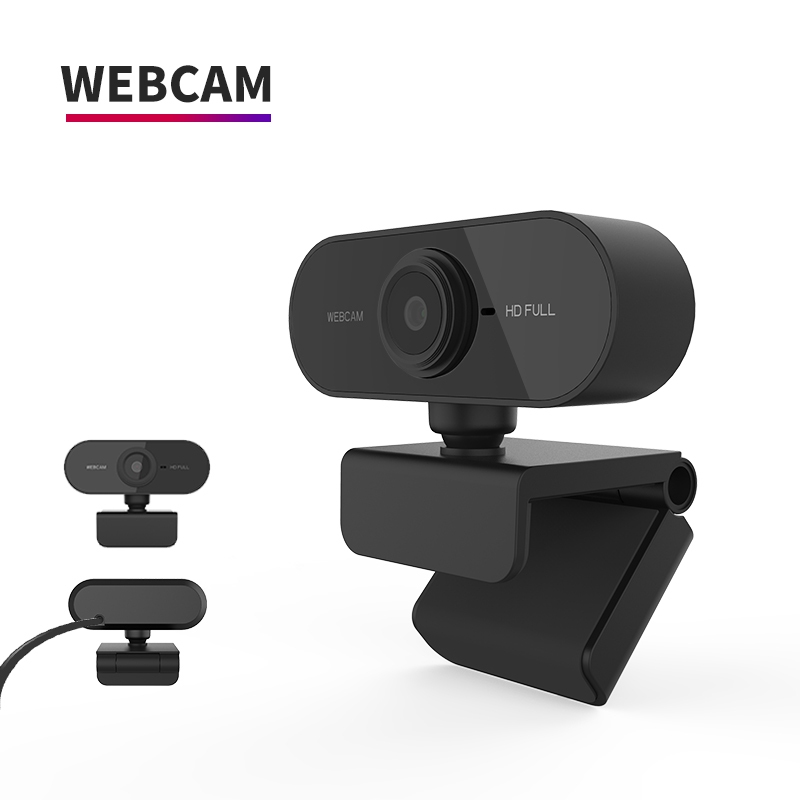 Webcam de alta definição 1080p, com microfone embutido, para laptop, conferência, sem driver, usb