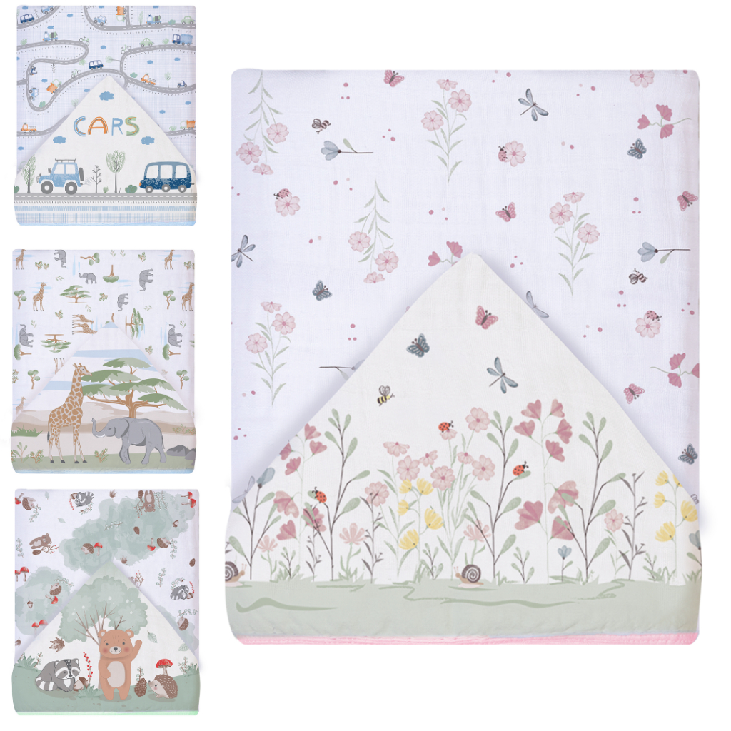 TOALHA DE BANHO FRALDA SOFT DUAS CAMADAS COM CAPUZ DIGITAL CENTRAL PARA BEBÊ PAPI - 90cmx80cm MACIA em Oferta na Shopee