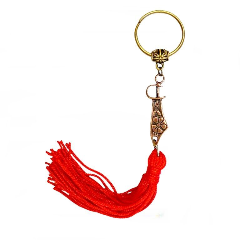Chaveiro Iansã Pingente Adaga e Tassel Orixa Umbanda Candomble