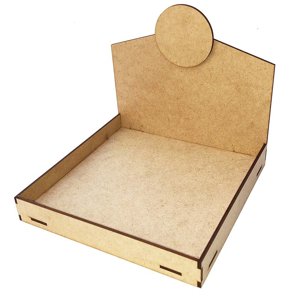 Kit com 5 Bandeja mdf display expositor de balcão 20 x 20 cm para doce pote brownie palha alfajor amendoim organizador doces chocolates