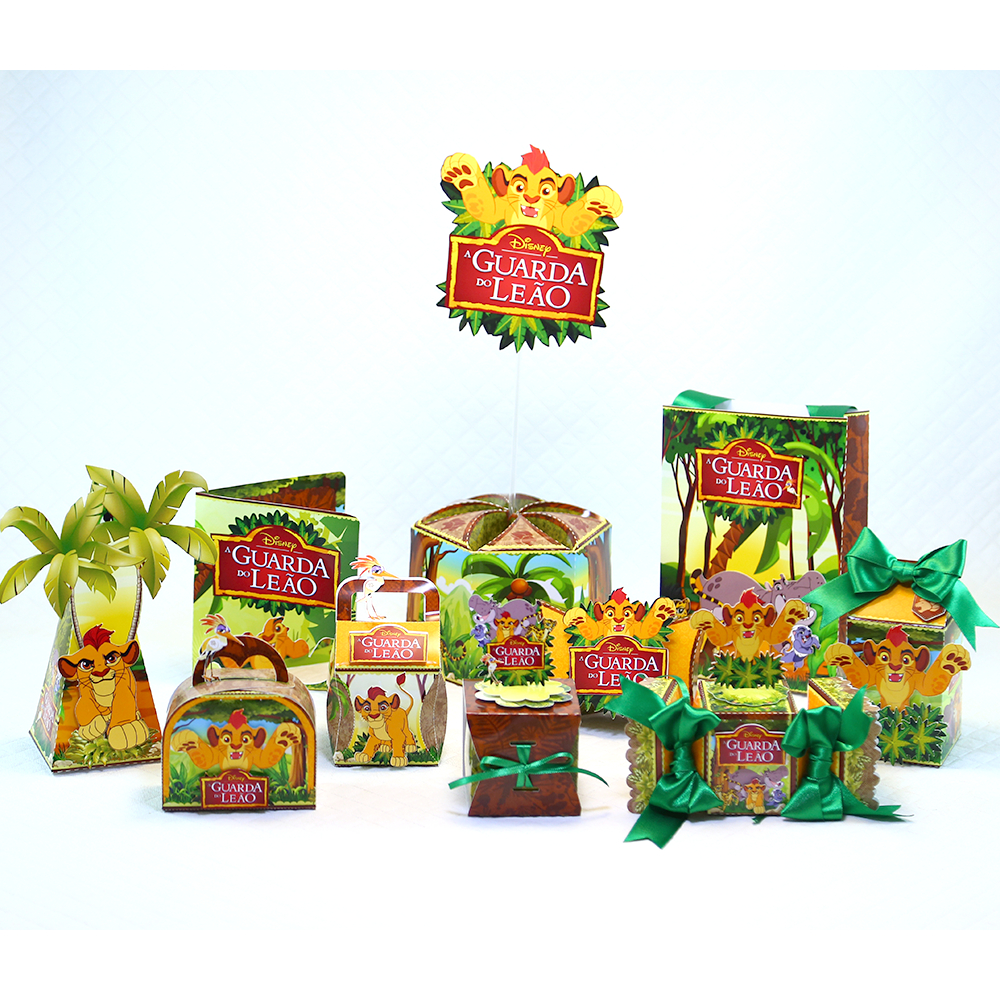 Kit festa A Guarda do leão lembrancinha de festa aniversário infantil decoração de mesa
