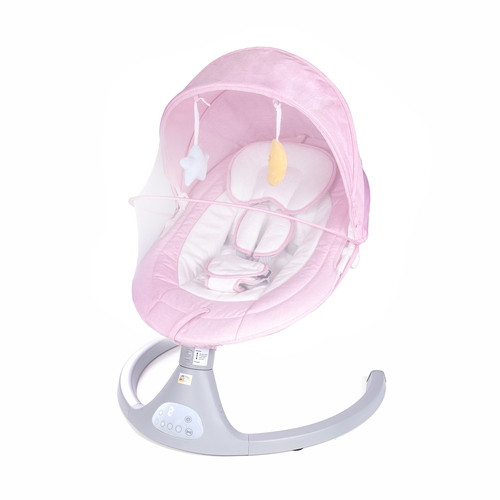 Cadeirinha De Balanço Bebê Automatica Bliss Rosa Baby Style
