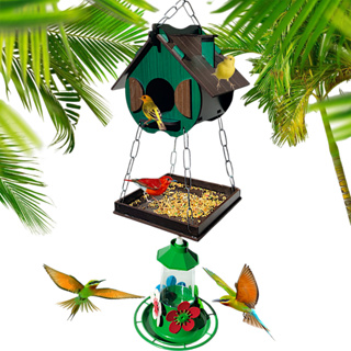 Comedouro Tratador Pássaros Livres Aves Silvestres + Bebedouro Beija-flor em Oferta na Shopee