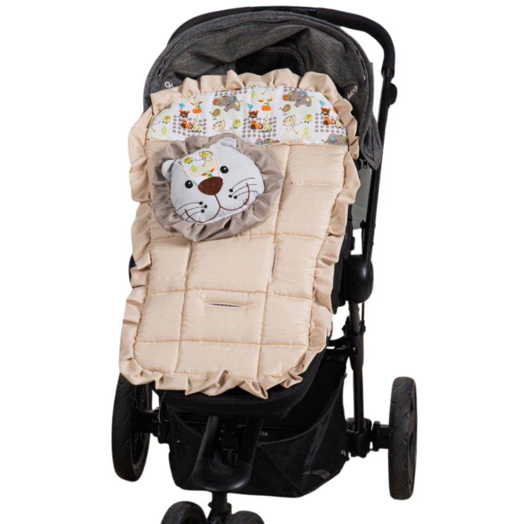 Capa de carrinho acolchoada bichinhos