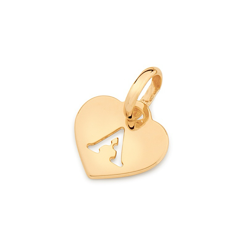 Rommanel Pingente Coração Com Letra 542392 Vb